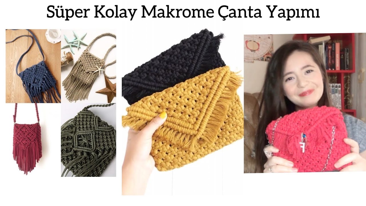 ZARA Modeli MAKROME ÇANTA YAPIMI | Kendi Çantanı Yap! Macrame Bags diy project