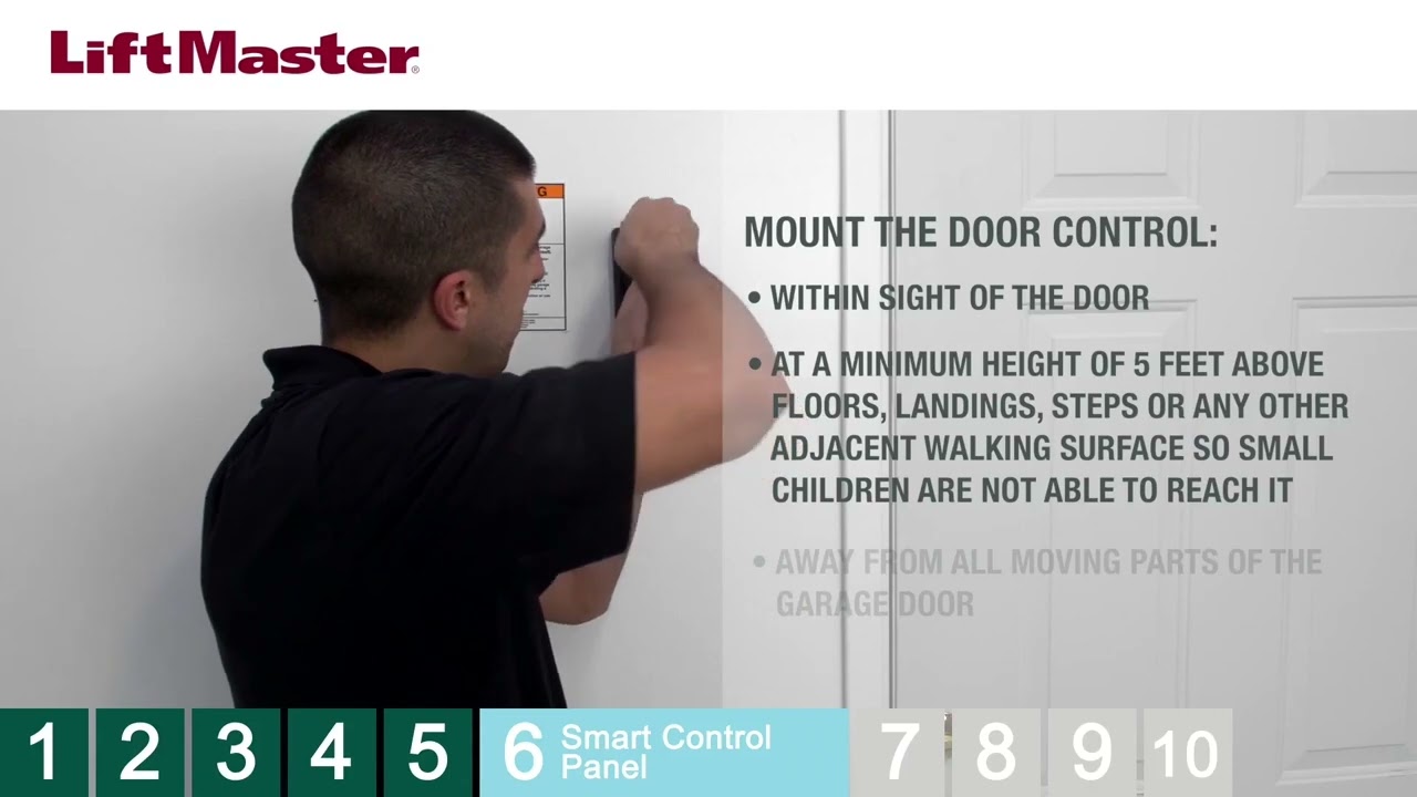 LiftMaster 8500W Wall Mount Garage Door Opener Installation Overview | All Security Equipment
