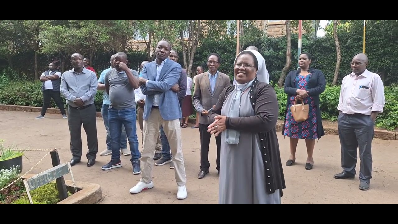 PRECIOUS BLOOD RIRUTA GIRLS NAIROBI PRINCIPAL WELCOMING HON.SIMBA ARATI AS HE ACCOMPANIED ASHLEY