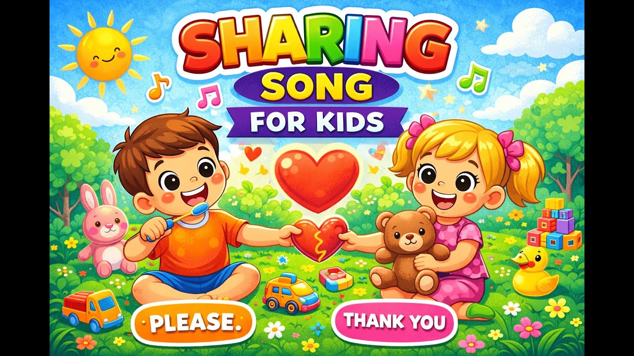 Sharing Song for Kids - Sharing Makes Us Happy (official video)