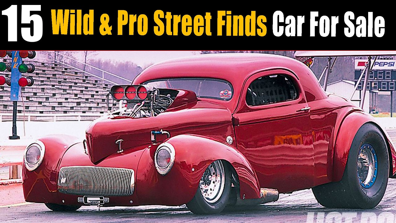 16 экстремальных маслкаров класса Pro Street – с наддувом, мощными двигателями, готовых к гонкам.