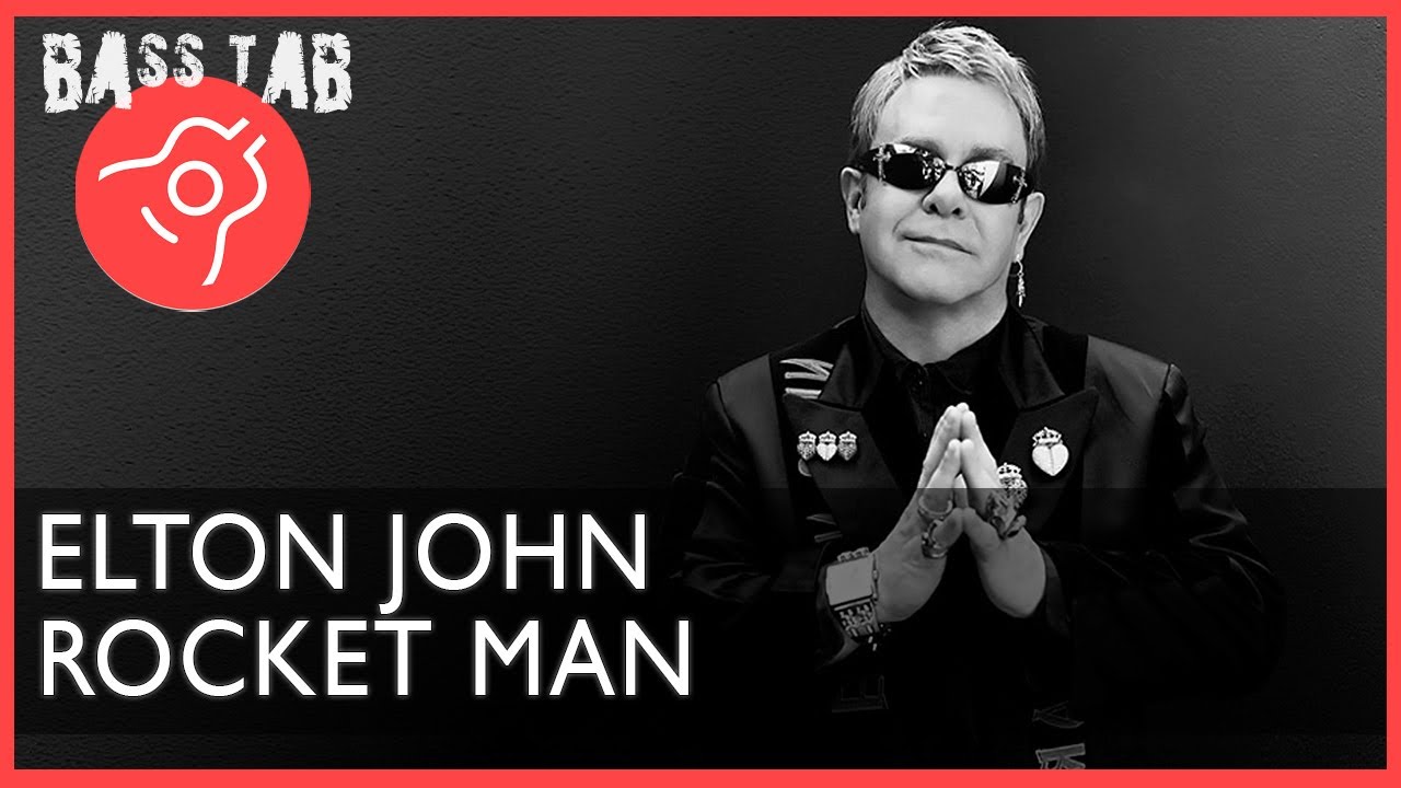 Rocket Man - Elton John (BASS COVER With Tab & Notation)