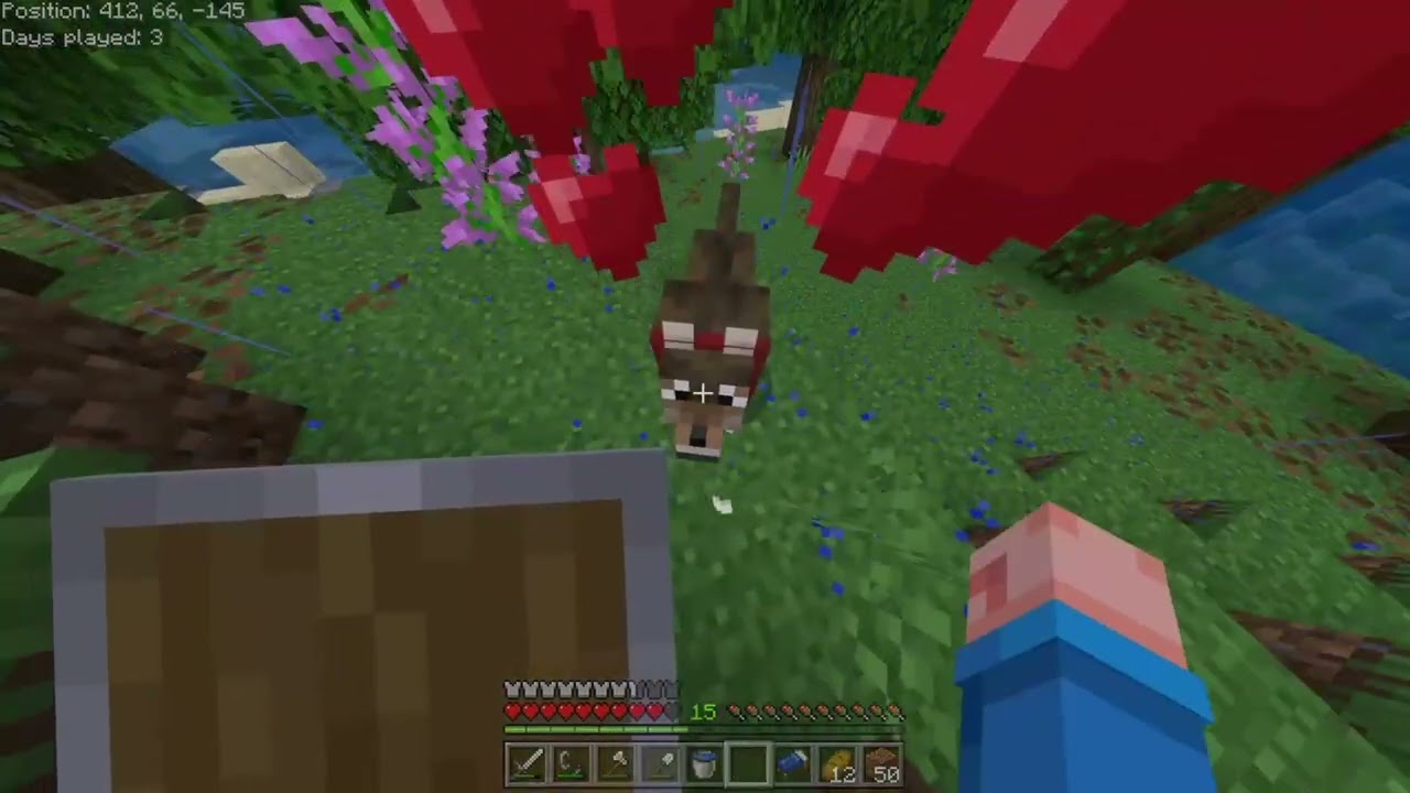Minecraft survival (2) Building a house.