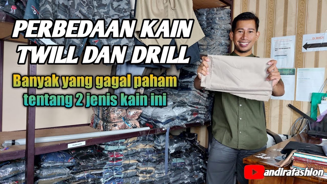 Perbedaan kain katun twill dan japan drill | jenis kain japan drill dan twill