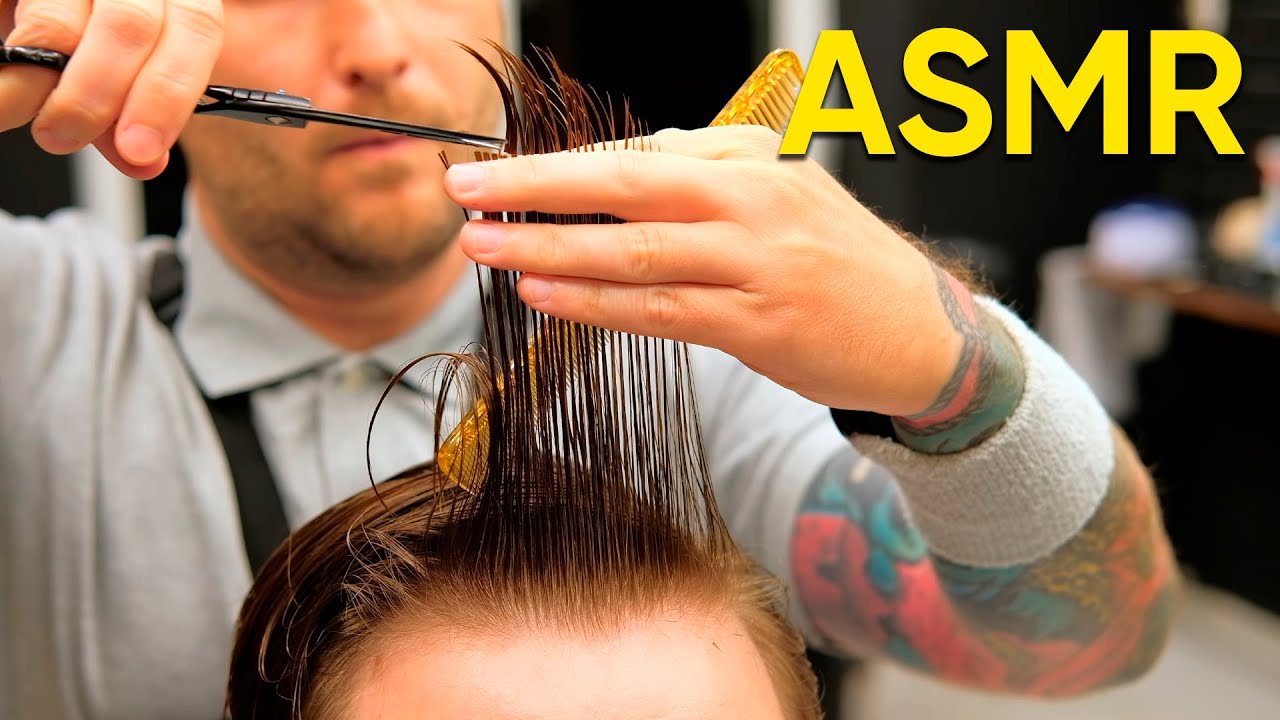 Tingle Overload: Gentle Scissor ASMR Haircut 💈 ASMR BARBER