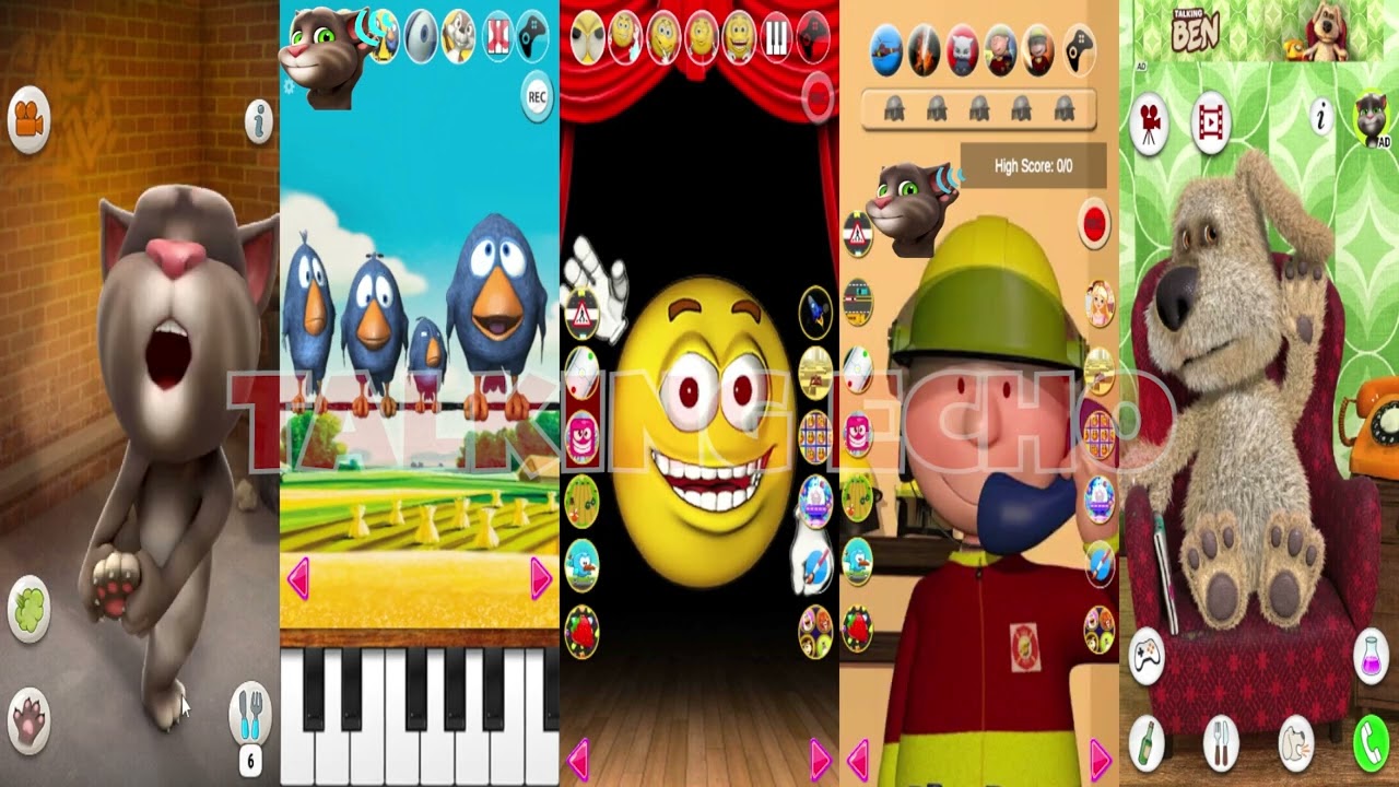 Talking Ben Echo 🆚Talking Max Fire Fighter Echo🆚 Talking TOm Echo🆚 Talking Smiling🎶️🎵️🎤Who is best?