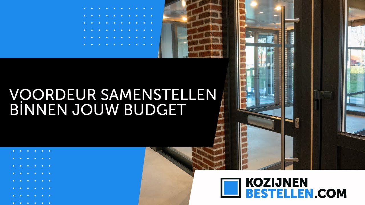 Kunststof voordeur samenstellen: zo werkt het | Kozijnenbestellen.com