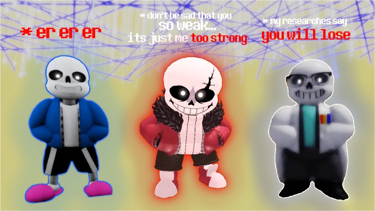 WINNING As SANS (mostly) IN EVERY SVC GAME! | Undertale Roblox