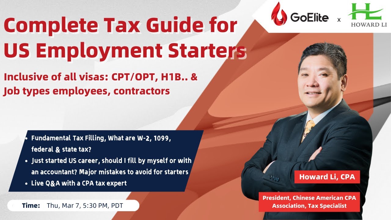 Complete Tax Guide for US Employment Starters