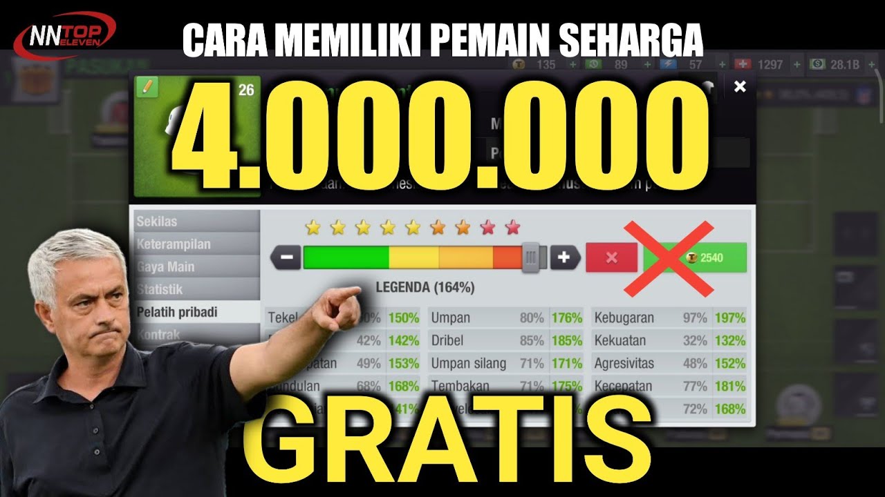 Cara Memiliki Pemain Seharga 4 Jt Secara Gratis | Top Eleven