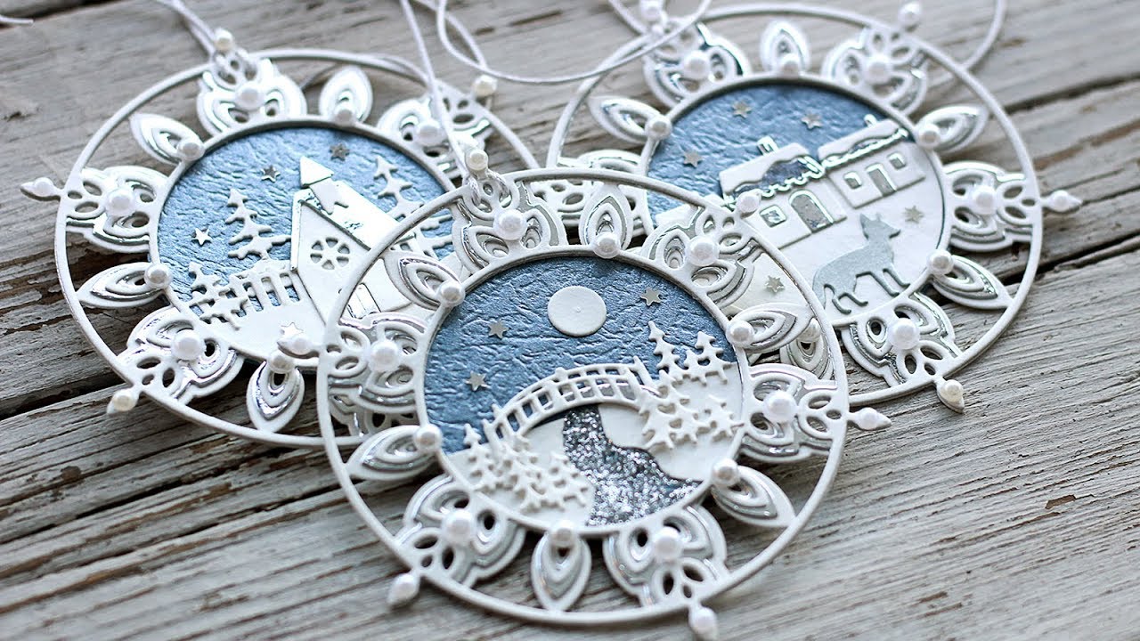 WHITE CHRISTMAS 2018 - DAY 5 - Snowflake Frame Tags
