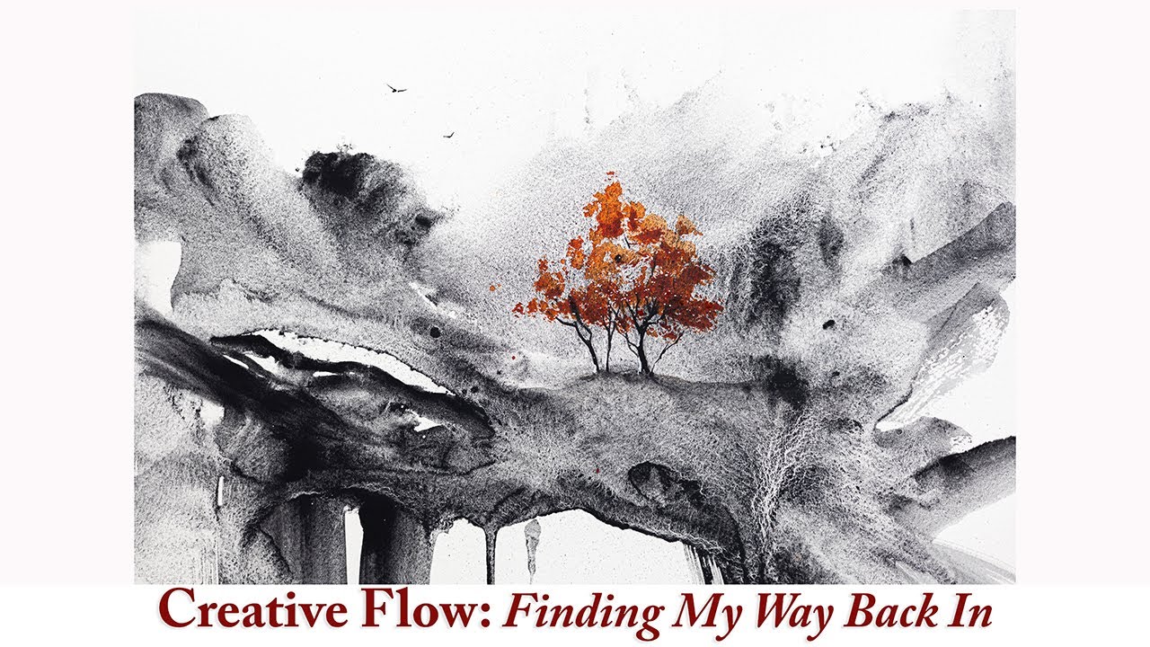Creative Flow: Finding My Way Back in by Playing with Watercolour | The Magic of Lunar Black