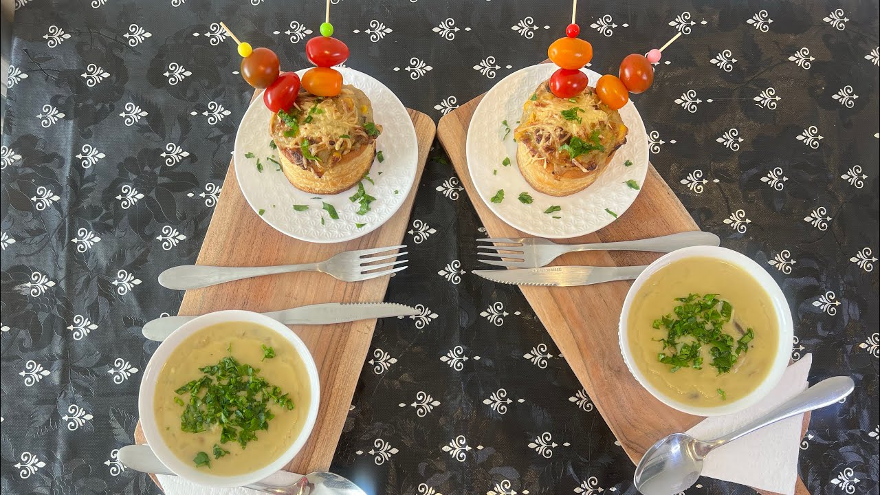 Soupe et vol-au-vent aux champignons  @ThafathUssirem @KEDYM @kooseyl13