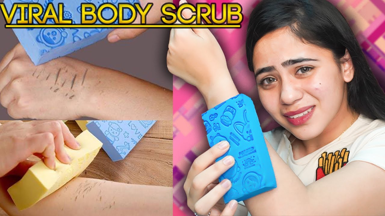 VIRAL Korean Body Scrub Sponge | Body Exfoliator | Ronak Qureshi