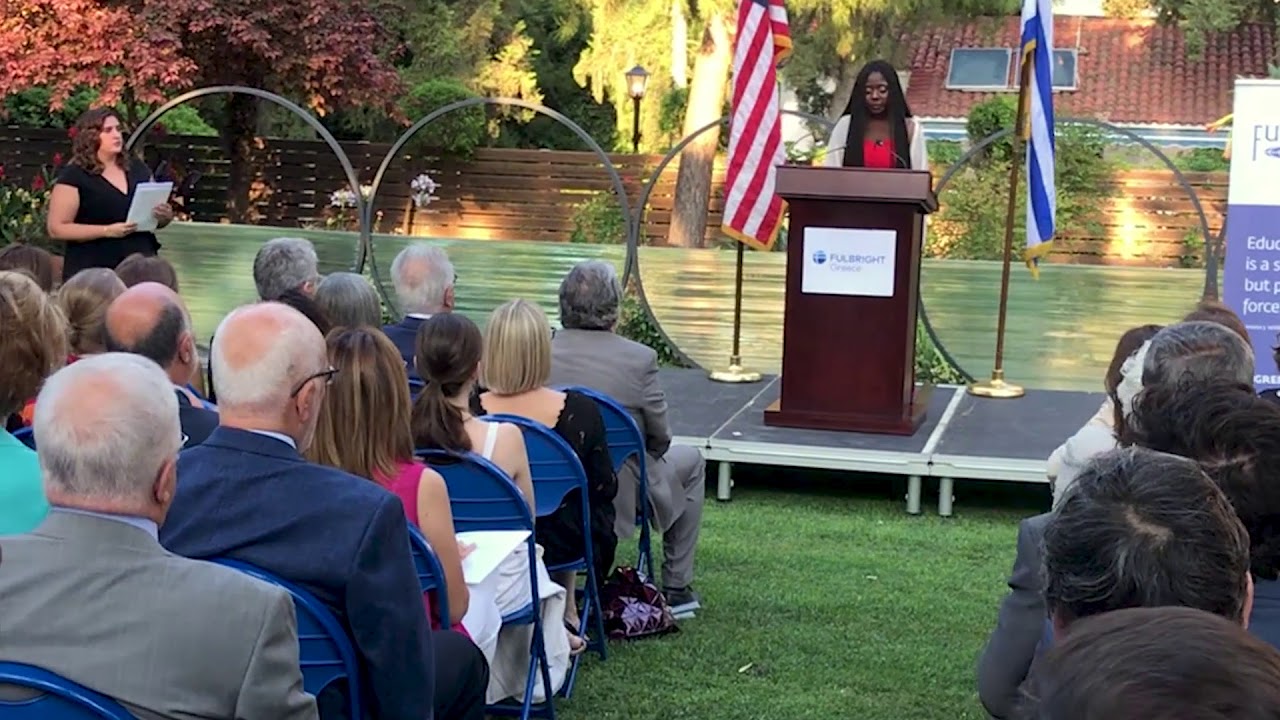 Fulbrighter Karen Udoh_Awards Ceremony speech
