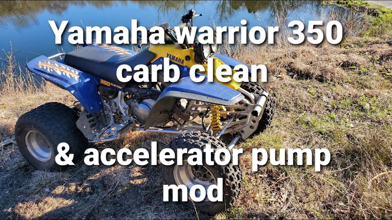 Yamaha Warrior 350 carb clean and accelerator pump mod