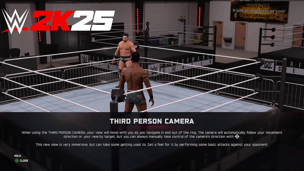 Third Person Camera / WWE 2K25 Performance Center Walkthrough #15