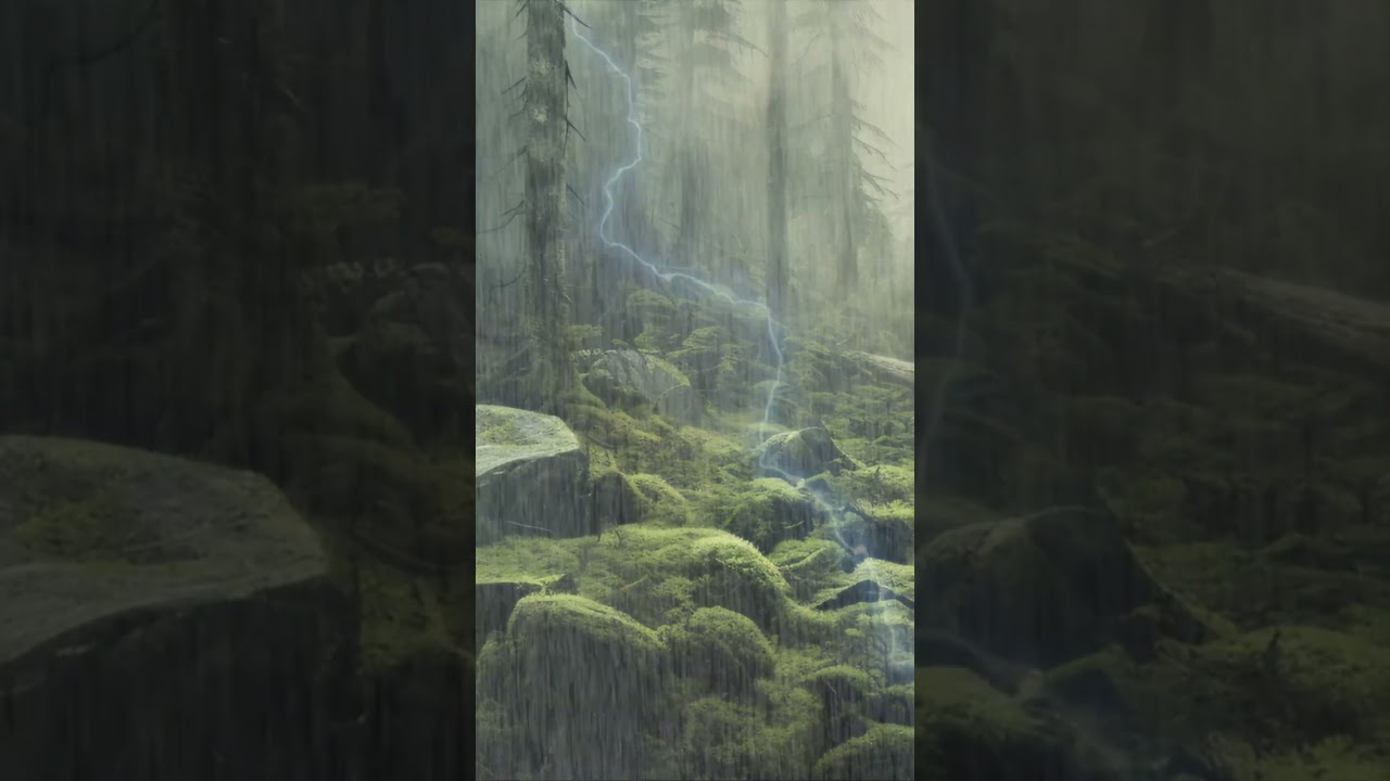 Melodies of the Woods: Escape to Dreamland with Rain & Thunder ASMR 1.23 kHz 