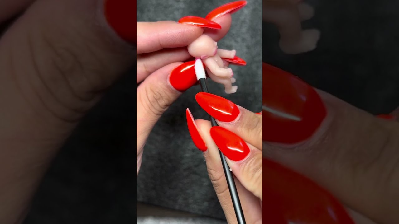 Painting my mini silicone baby