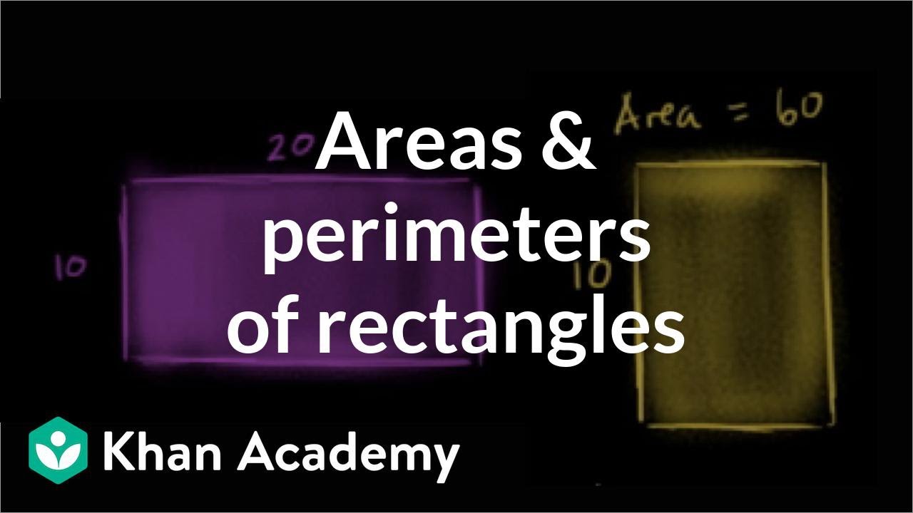 Comparing areas and perimeters of rectangles | Measurement | Pre-Algebra | Khan Academy