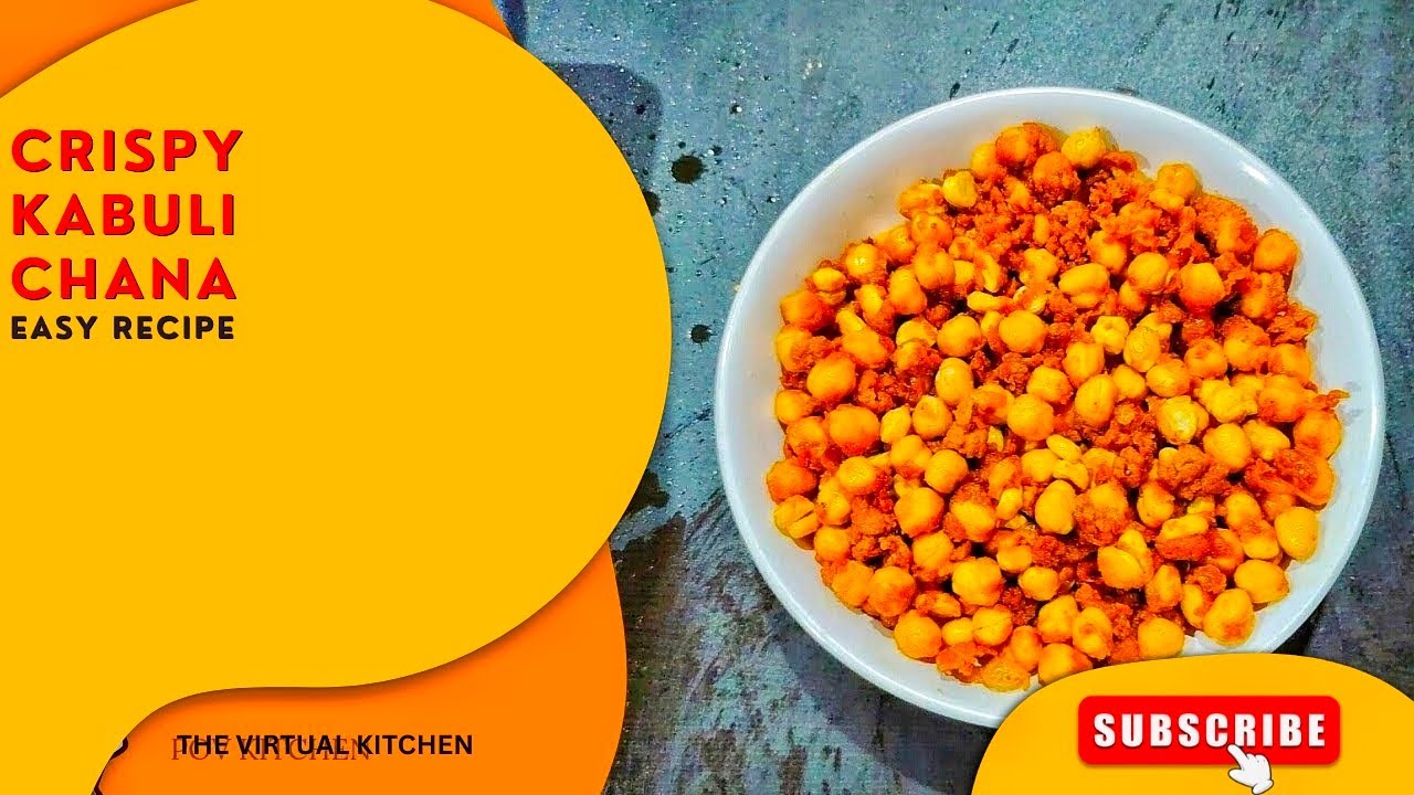 Chakna Recipe| Crispy Kabuli Chana Recipe| Easy to cook| Homemade| Party Snacks|