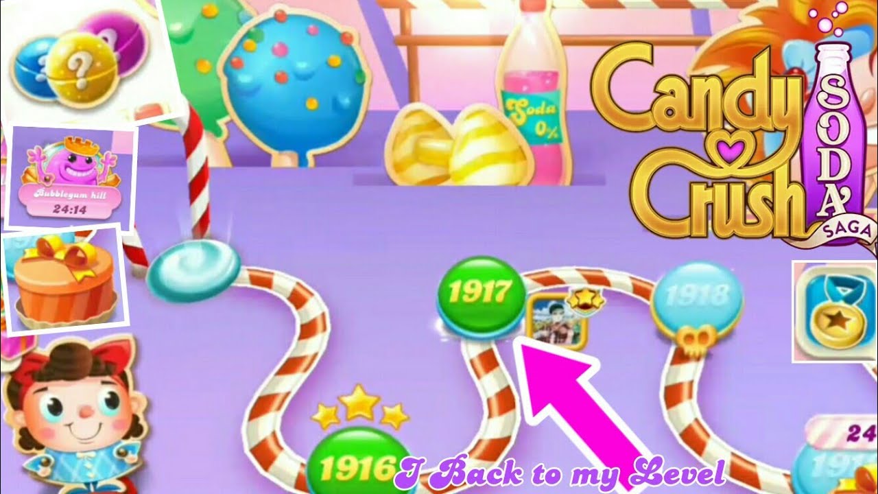 Candy Crush Soda Saga - Connect to Facebook & Play level 1917 !!