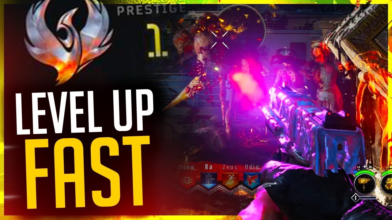 BEST XP FARMING METHOD - Black Ops 4 Zombies (PRESTIGE LEVEL UP FAST)