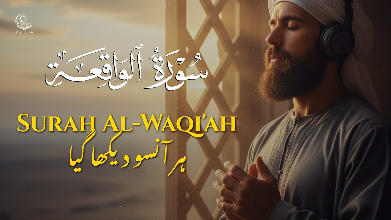 Surah  Al Waqiah – Powerful & Soul-Stirring Quran Recitation | Sheikh Ahmed Kasab | Aya Flow