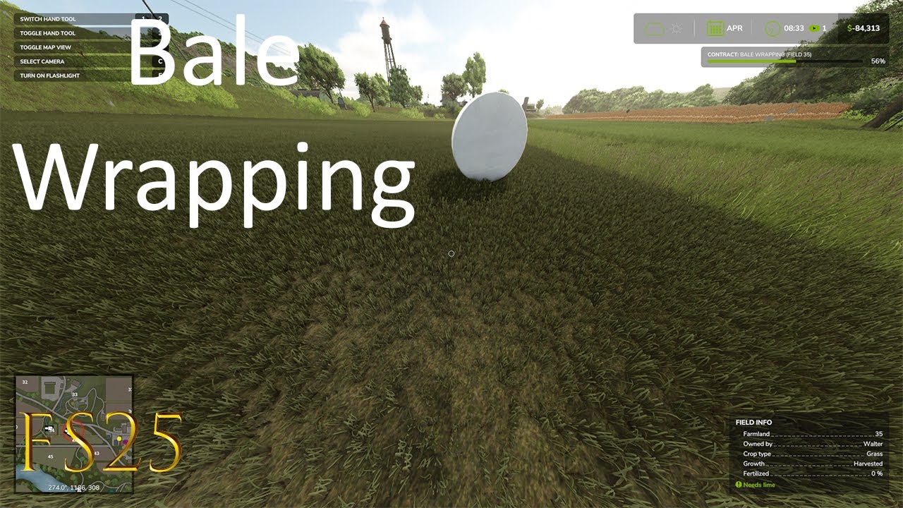 FS 25 How to do the Bale Wrapping Missions