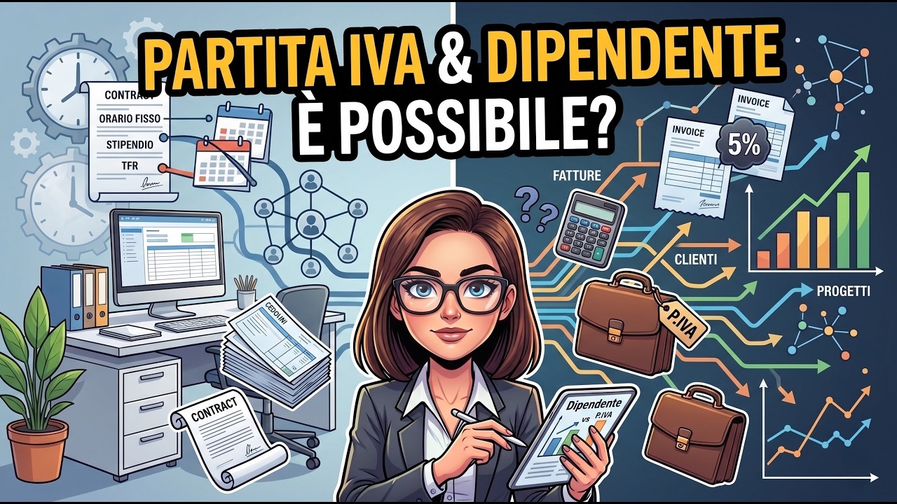 REGIME FORFETTARIO 2026 | Partita IVA e Lavoro Dipendente, è davvero possibile?