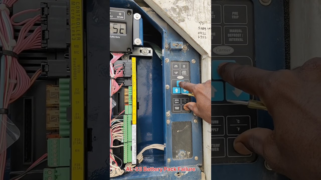 Carrier Reefer Container AL-53 Battery Pack Failure