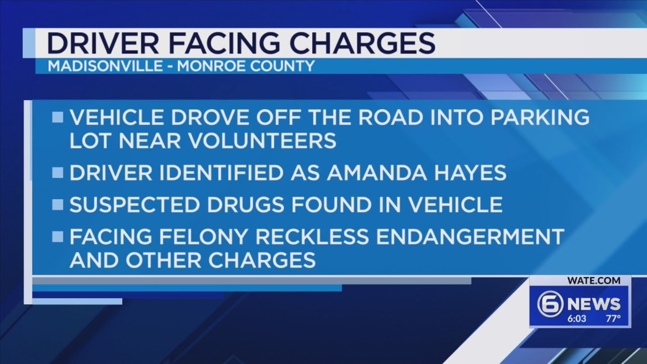 Driver faces DUI charge after Madisonville police say she &lsquo;narrowly missed&rsquo; multiple people