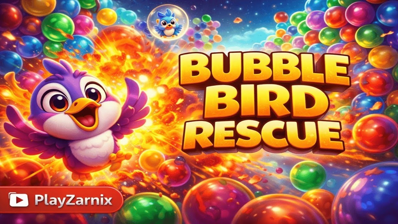 Bubble Bird Rescue Gameplay | Colorful Bubble Shooter Fun | PlayZarnix
