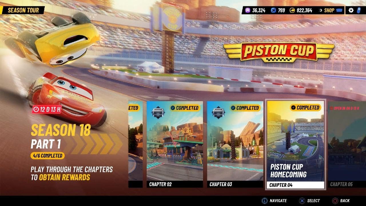 PISTON CUP HOMECOMING: CHAPTER 04 - SEASON 18 PART 1 - PISTON CUP