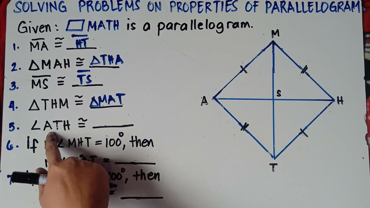 Solving Problems on Properties of Parallelogram | Explain in Detailed | Part 1 |