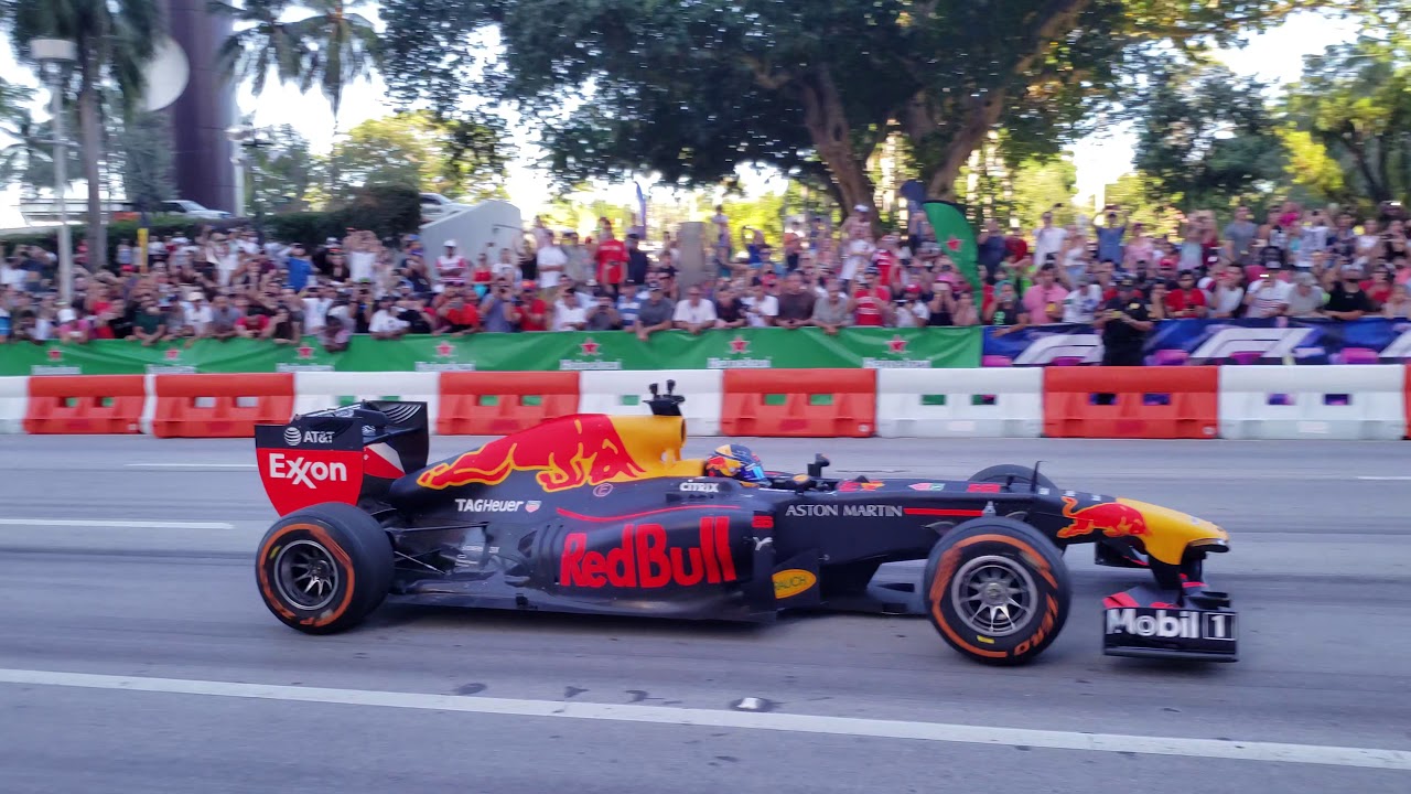 Adrenaline Unleashed: F1 Cars Roaring Through Miami Streets