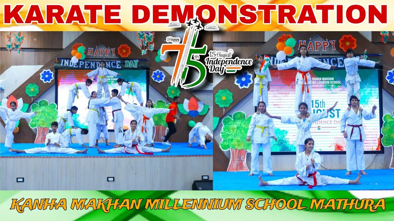 Independence Day 15th August Celebration 2024 | Karate Demonstration 2024 | Karate Demo KMMS MATHURA