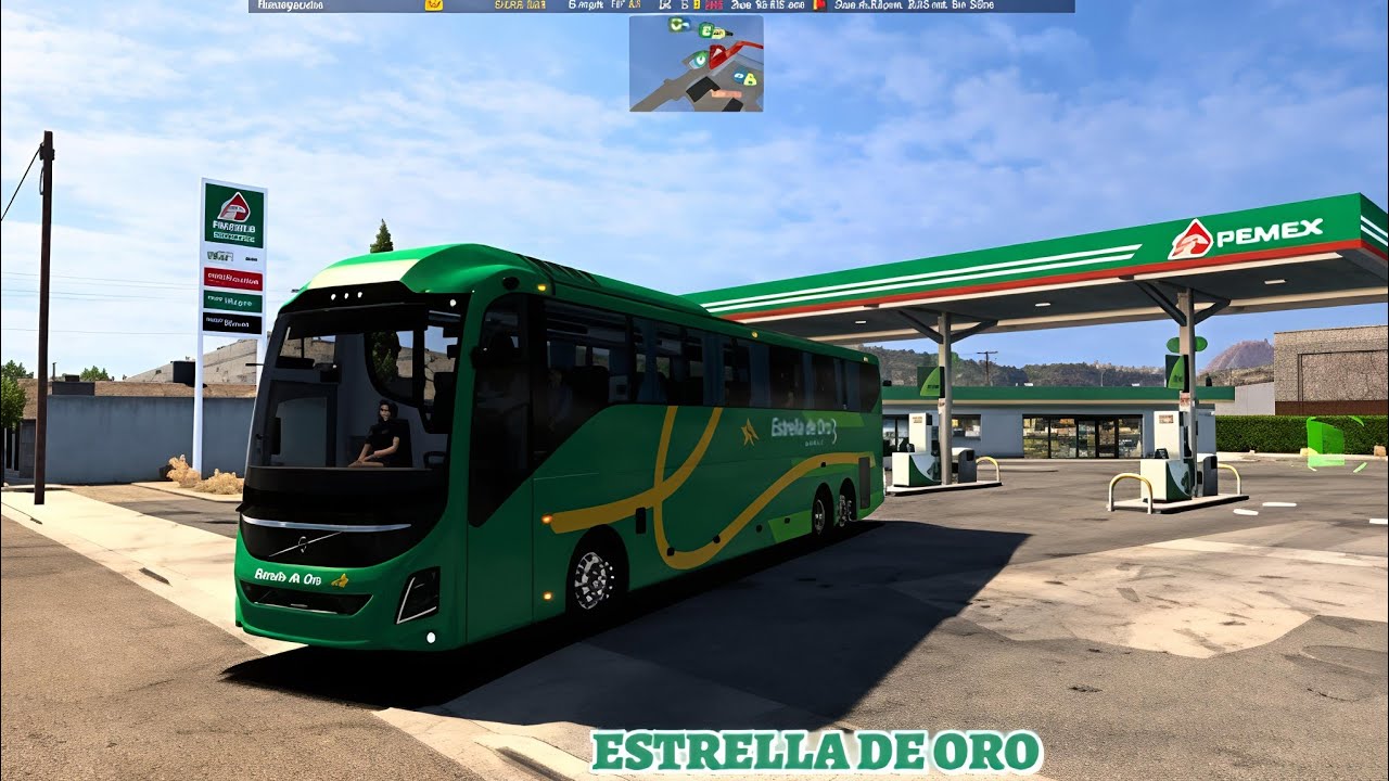 MANEJANDO UN VOLVO 9800 DE LUJO | ESTRELLA DE ORO | AMERICAN TRUCK SIMULATOR