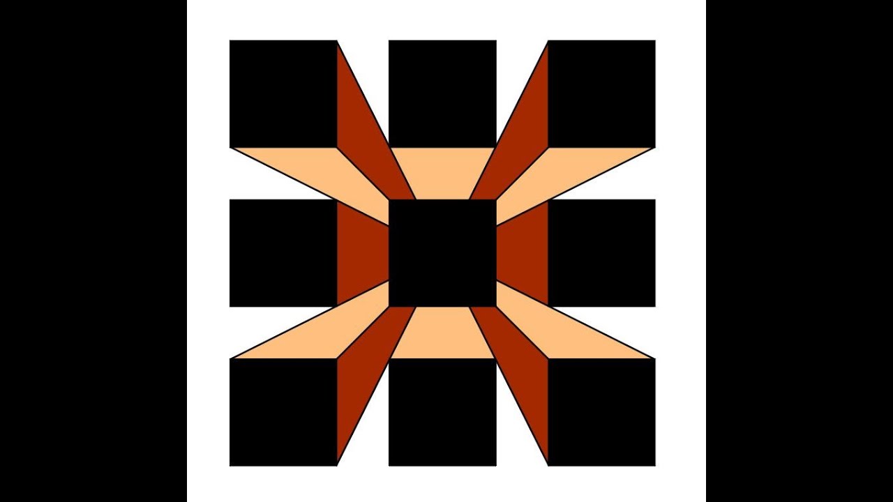 How to draw a simple illusion using autocad #illusiondrawings #geometricdesign