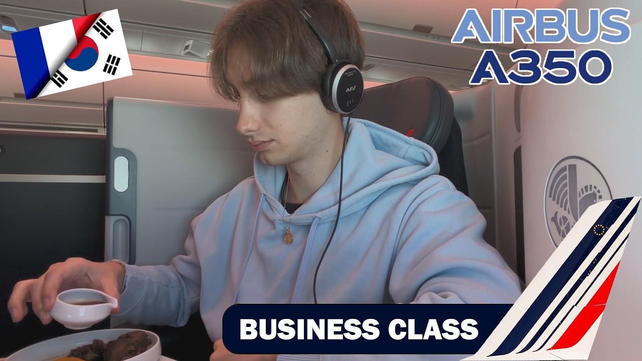 BUSINESS Paris CDG 🇫🇷 to Seoul 🇰🇷 Air France Airbus A350-900 [NEW CABIN]