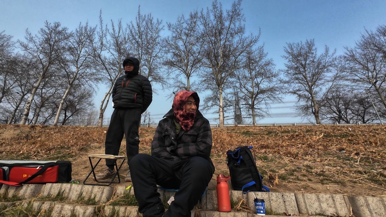 和宋大师在凉水河玩海竿，朋友间无聊的快乐 | Fishing All Afternoon in  Beijing| Fishing White Noise Slow Living