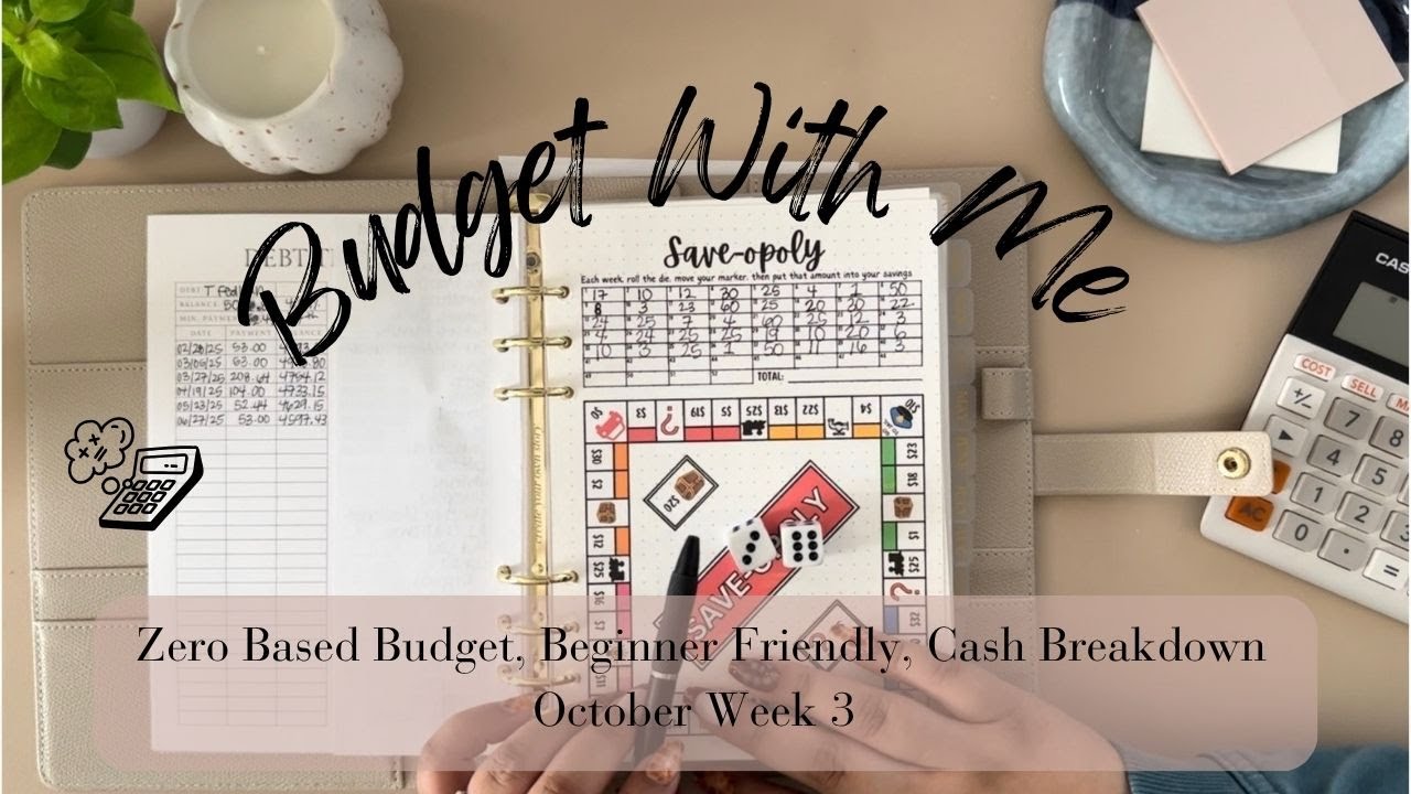 Budget With Me | $1,250 | Oct. Week 3 | Budgeting for Beginners | Zero Based Budget | Cash Envelopes