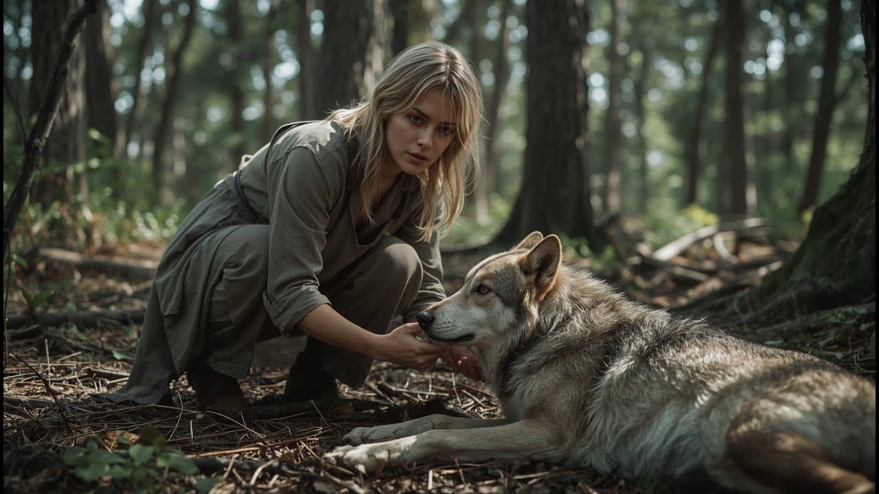 O lobo ferido que falou com ela… e o segredo que a floresta tentou esconder