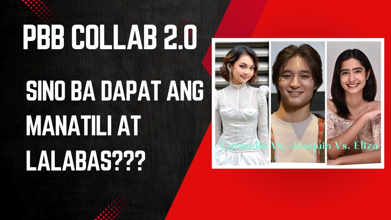 Sino ba dapat Manitili at lalabas? Joaquin, Eliza at Carmelle