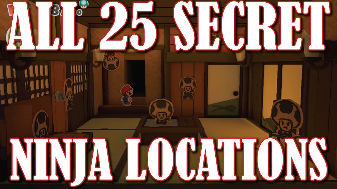 ВСЕ 25 СКРЫТЫХ МЕСТ НИНДЗЯ-ЖАБ: Дом хитрых ниндзя в Paper Mario: Руководство по игре &laquo;Король ориг...