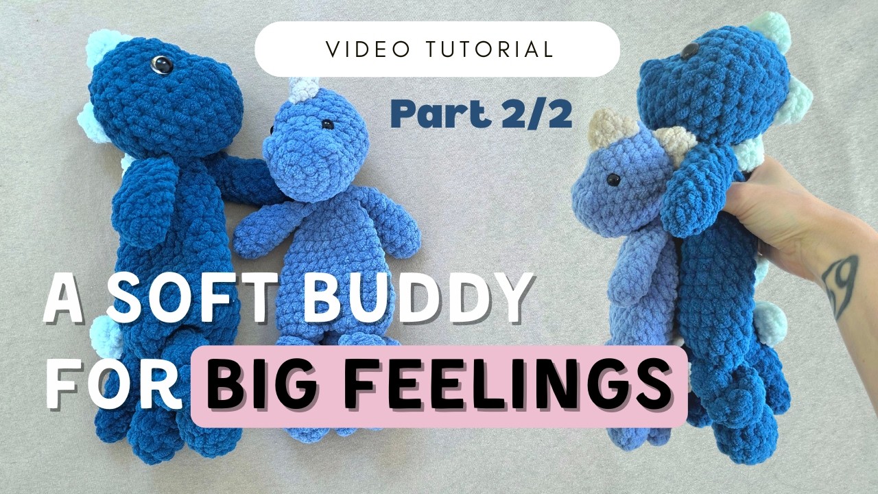 Free Dinosaur Crochet Pattern (Beginner Friendly!): Part 2/2