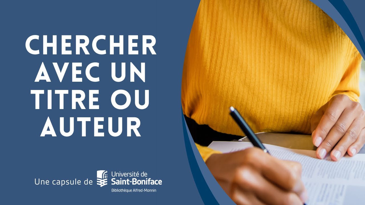 Chercher avec un titre ou un auteur
