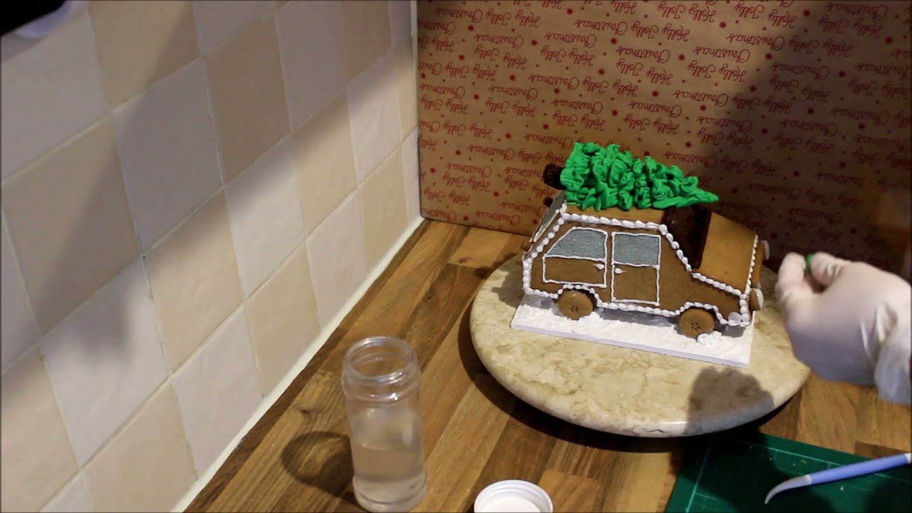 Christmas gingerbread truck