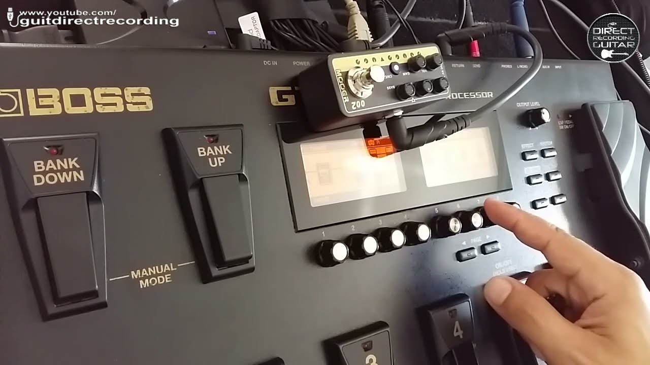 BOSS GT 100 + MOOER 002 CLEAN CHANNEL External Preamp SEND RETURN connection