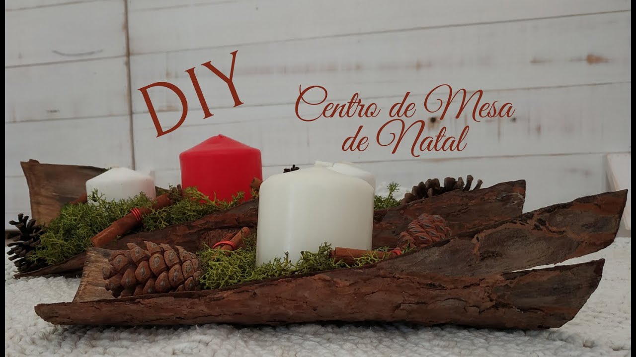 DIY Decoração de Natal - Centro de mesa